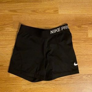 Nike pro black athletic shorts